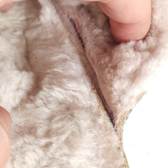 BIRKENSTOCK Women's Arizona EU38 US7 Narrow Pink Suede Shearling Slide Sandals - Picture 12 of 16